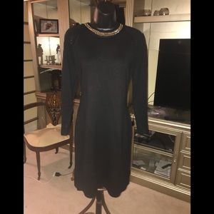 Black knit dress by Calvin Klein size L